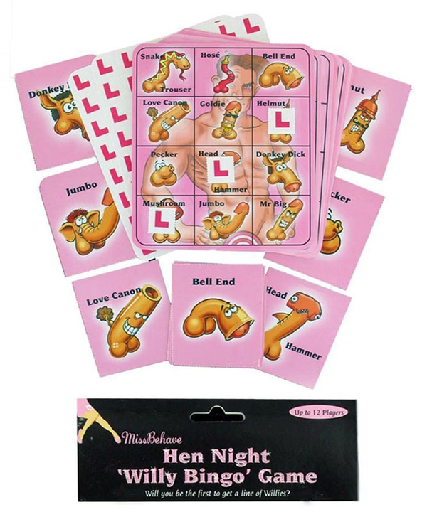 Hen Night Willy Bingo Game