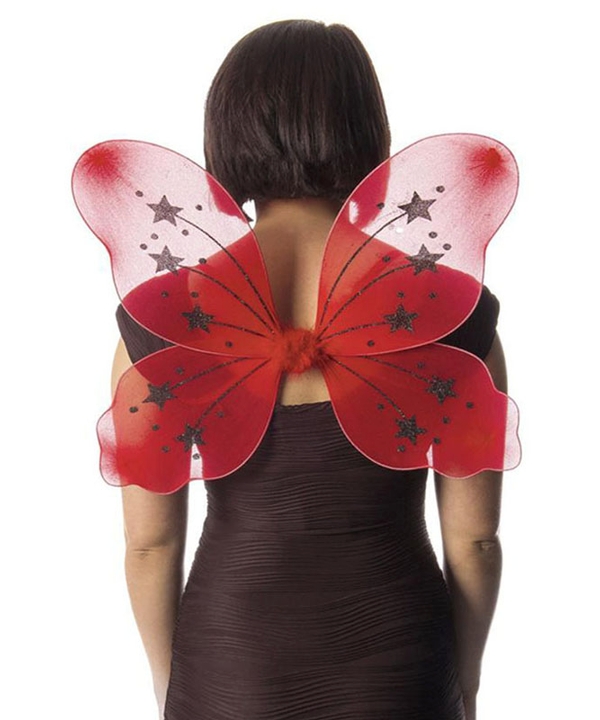 Large Red Fairy Wings