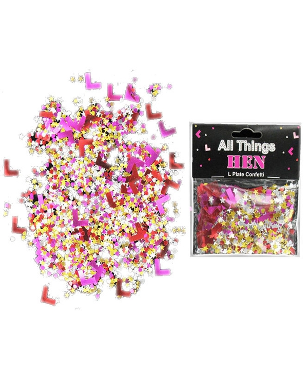 L Plate Confetti