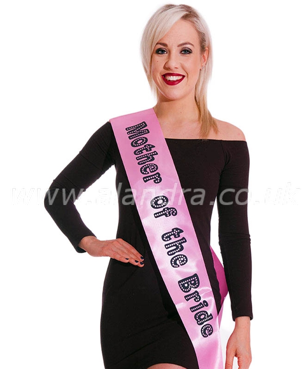 Mother of the Bride Sash Miss Behave Pink