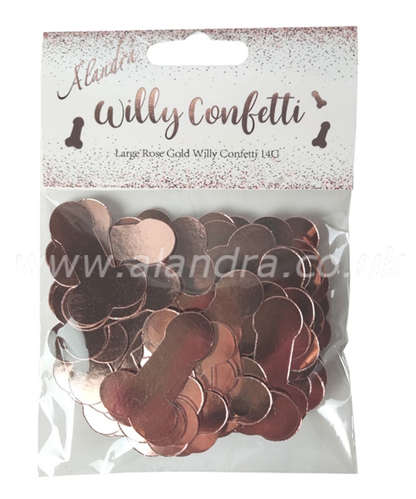 Rose Gold Willy Confetti